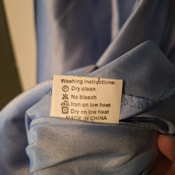 Girls Cinderella Blue One-Shoulder Formal Gown - Picture 5 of 7